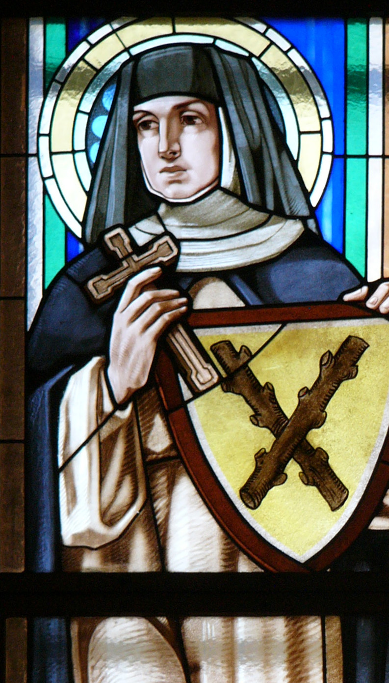 Saint Zdislava of Lemberk, stained-glass window