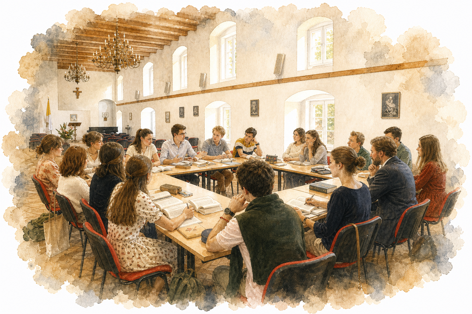 Students in seminar discussion